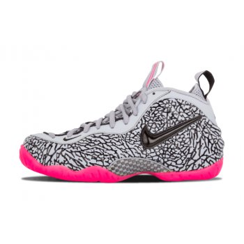 2020 Nike Air Foamposite Pro Elephant Print Wolf Grey Hyper Pink-Black 616750-002 Shoes